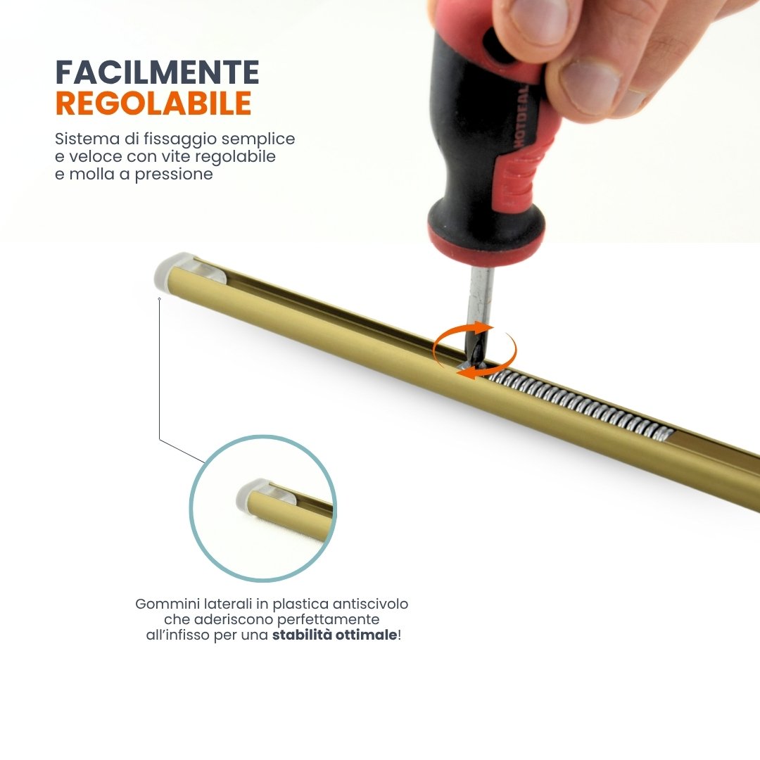 bastoncini a molla per tende - facilmente regolabili