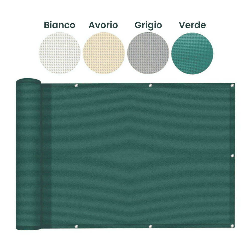 copri ringhiera balcone in PVC microforato